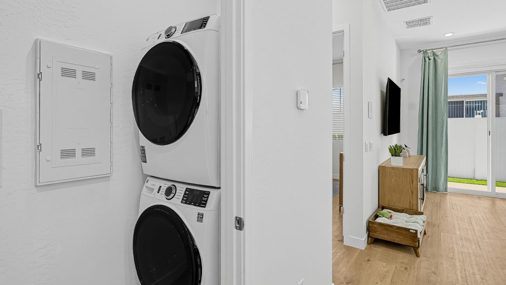 full-size washer and dryer