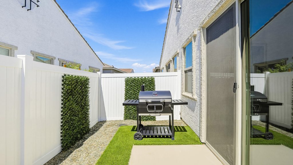 private backyard