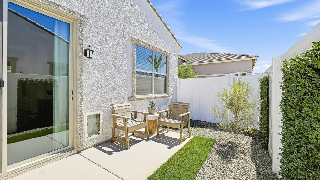 private backyard